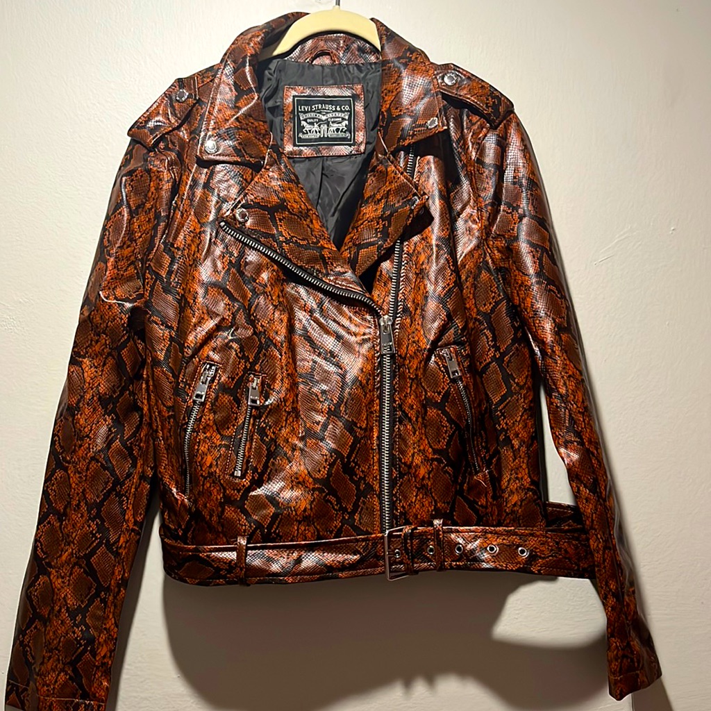 Brand New Levi Strauss  Co Jacket Orange And Black